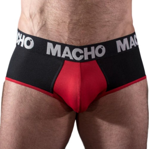 Macho - Slip Negro/Rojo M - Comodidad y Estilo