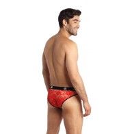 Anais Men - Brave Slip M - Ropa Interior de Encaje Rojo Elegante