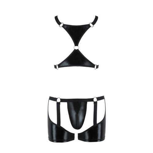 Passion 047 Black Aron Set LXL Quality Lingerie