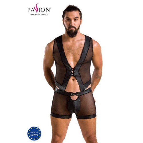 Passion 053 Set William Negro S/M - Lencería Elegante