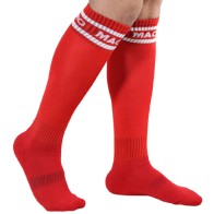 Macho Long Red Socks