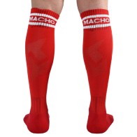 Macho Long Red Socks