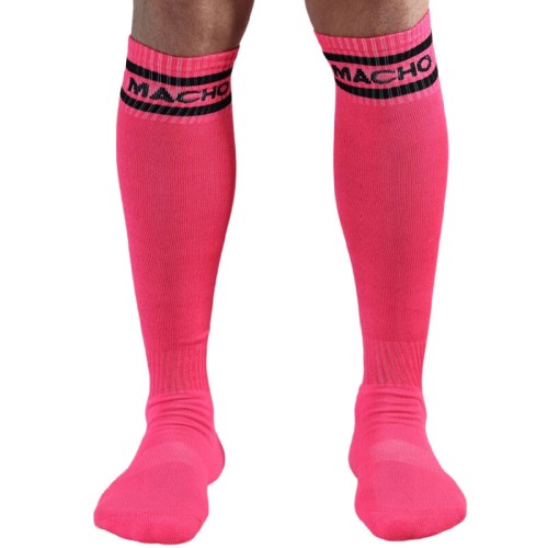 Macho Calcetines Largos Talla Única Rosa - Ropa Fetichista Elegante