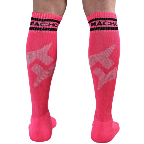 Macho Long Socks One Size Pink - Stylish Fetish Wear