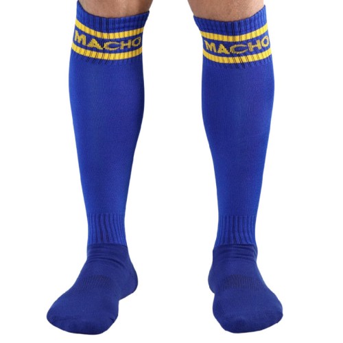 Macho Long Socks One Size Blue