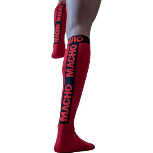 Macho Fine Socks Red - Stylish and Provocative