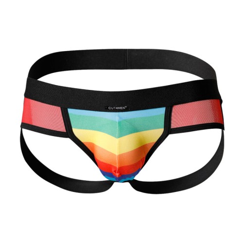 Cut4men Jockstrap Rainbow para Hombres Activos