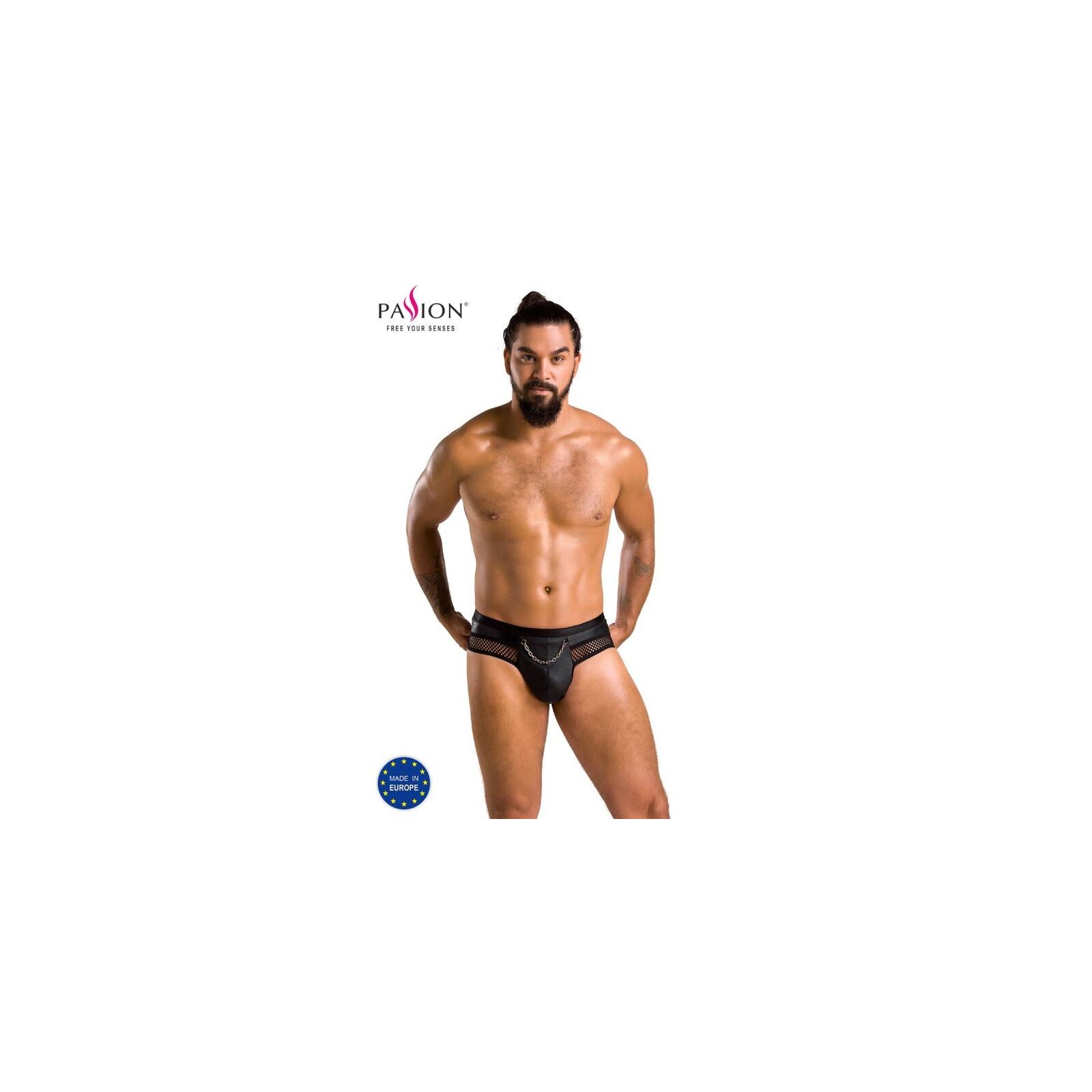 Passion 030 Slip Abierto Tom Negro L/XL