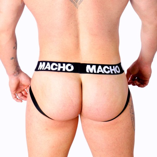 Macho Jock Cuero Negro XL - Colección Sensual