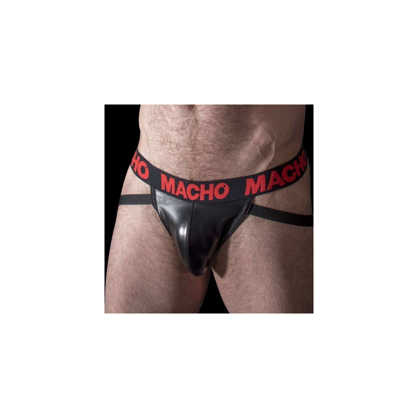 Macho Jock Cuero Rojo S