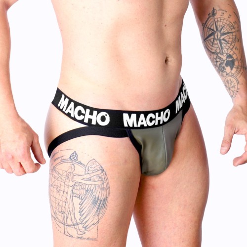 Macho Mx27gr Jock Cuero Gris Beige