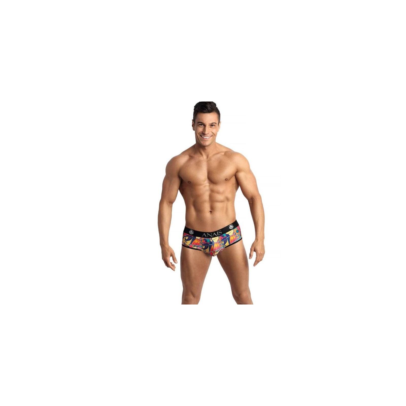 Anais Men Comics Jock Bikini S - Playful Comic Print