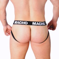 Macho White Mesh Jock for Men