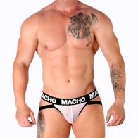 Jock de Rejilla Blanco Macho para Hombres