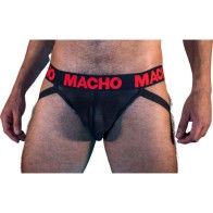 MX26X2 Black Red Jockstrap S - Sensual Support