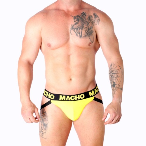 Macho Mx25a Yellow Lycra Jockstrap | Comfortable Men's Underwear