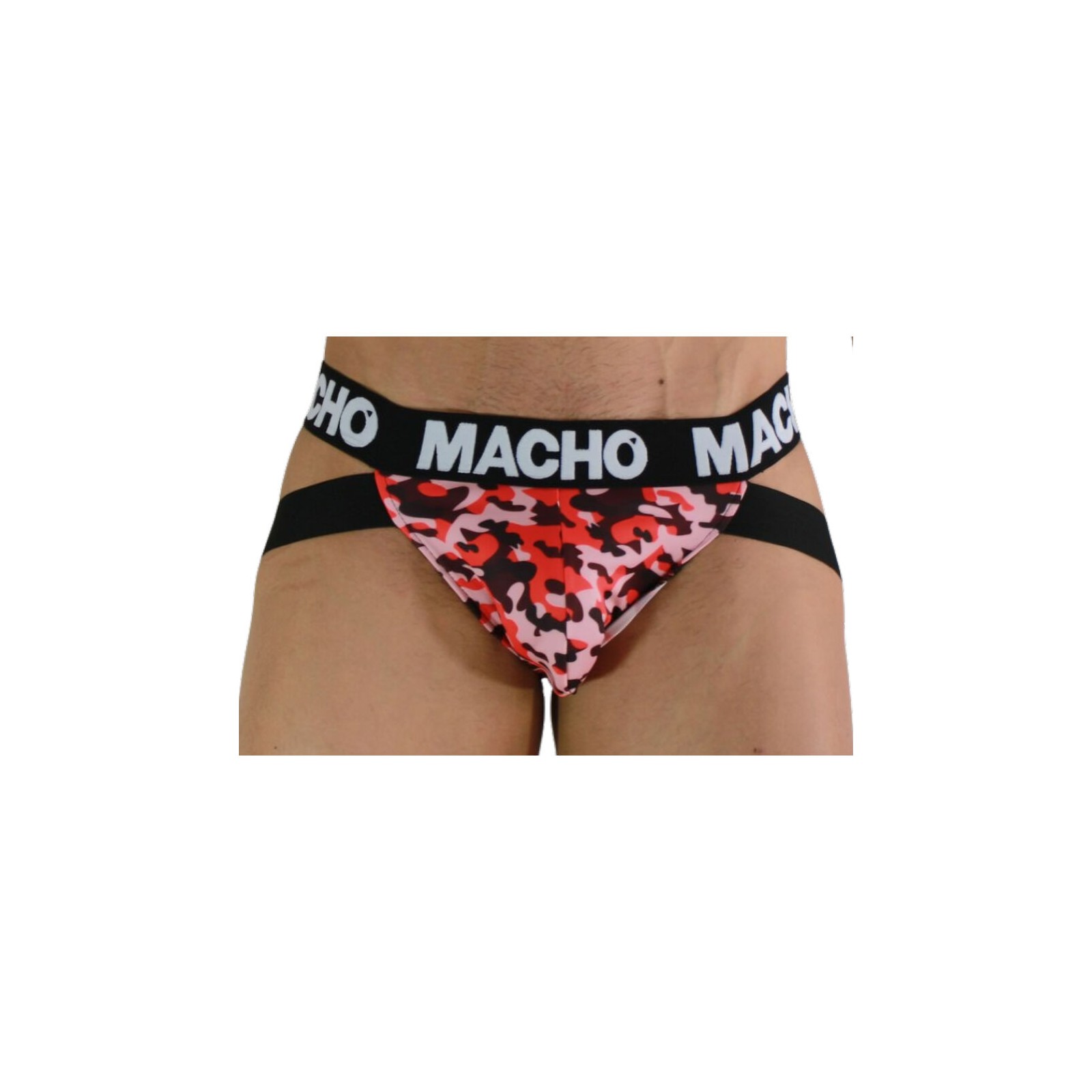 Macho Jockstrap Militar MX28MR Rojo - Soporte Elegante