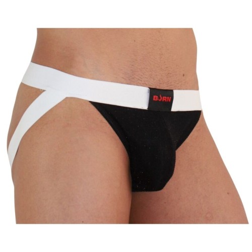 Jockstraps BURN 004 Brillante Negro/Blanco