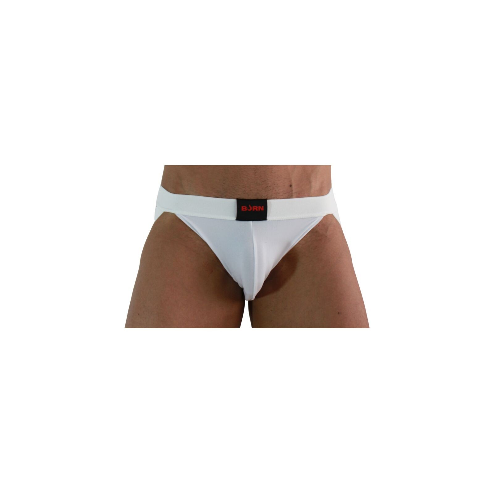 BURN 007 Jock Lycra Blanco M para Comodidad y Estilo