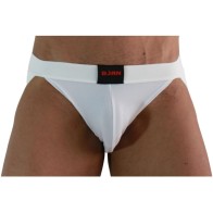 BURN 007 Jock Lycra Blanco M para Comodidad y Estilo