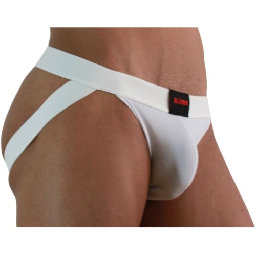 BURN 007 Jock Lycra Blanco M para Comodidad y Estilo