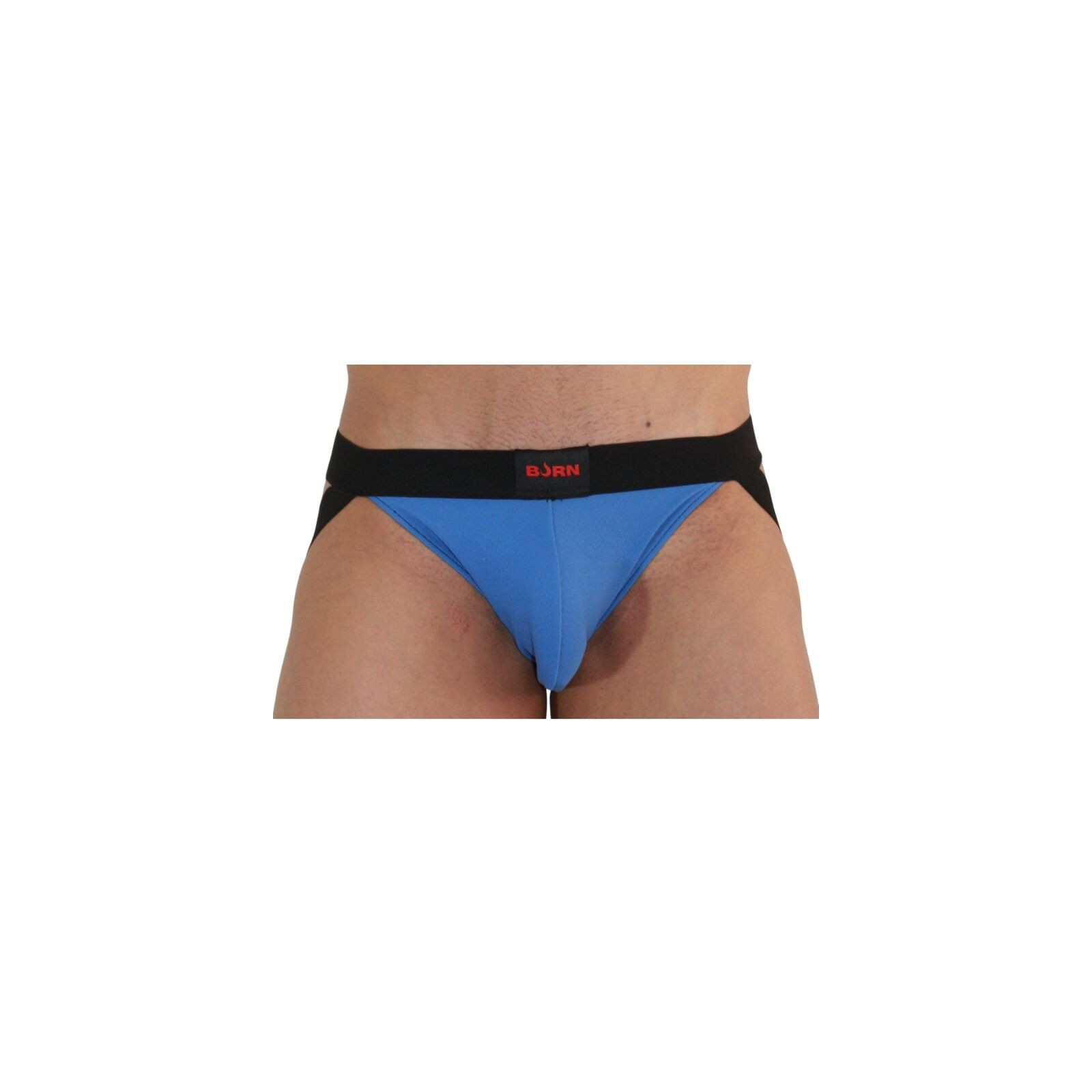 BURN - Jockstrap Azul y Negro - Estilo y Comodidad