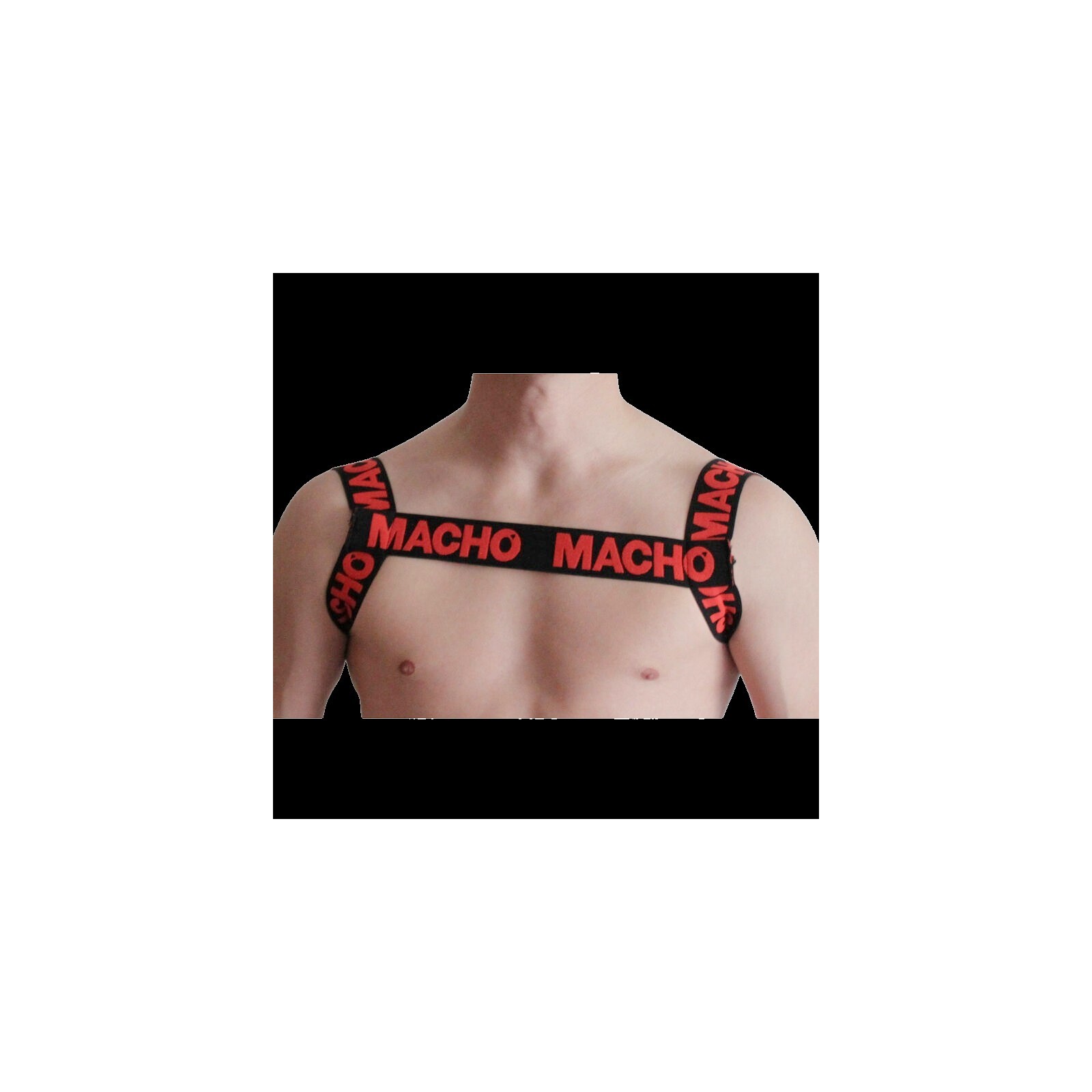 Macho Red Basic Elastic Harness - Stylish Support