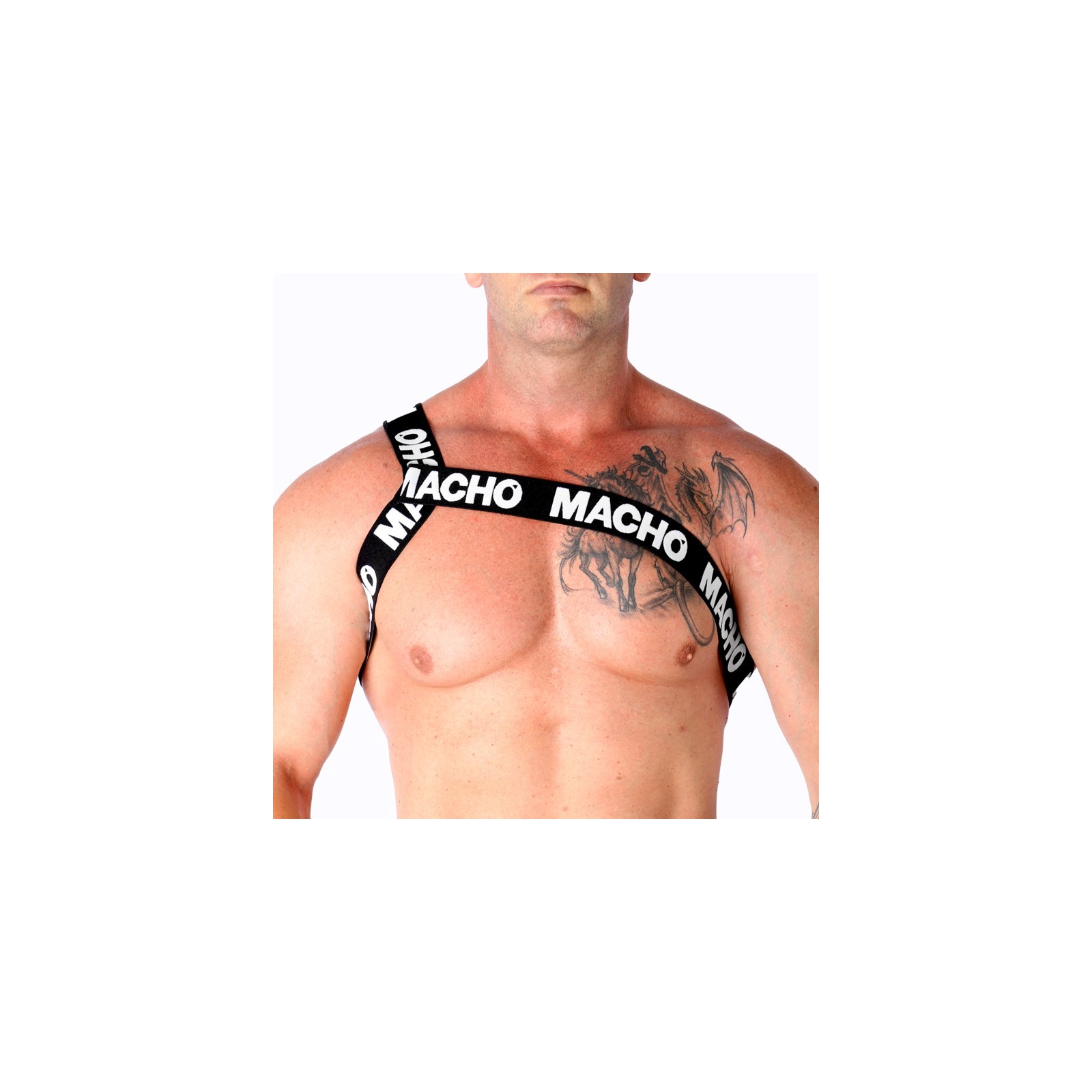 Macho Roman Harness White S/M