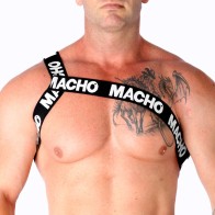 Macho Roman Harness White S/M