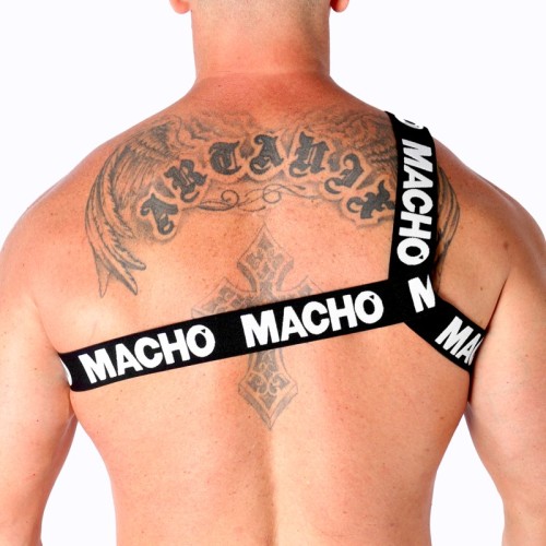 Macho Roman Harness White S/M