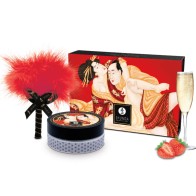 Shunga Edible Massage Powder Strawberry Kit