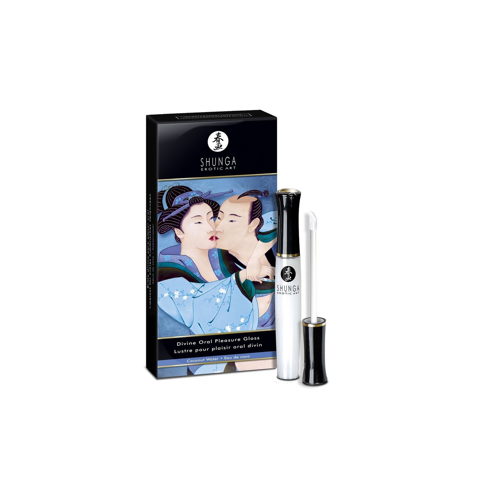 Shunga Divine Lip Gloss Coconut Flavor for Oral Pleasure