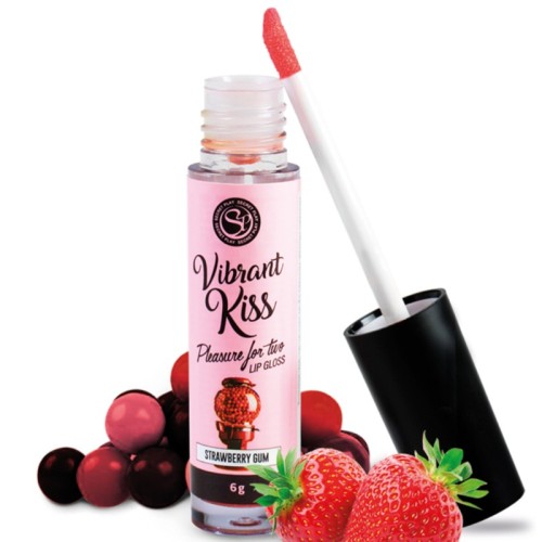 Secretplay Lip Gloss Vibrant Kiss Strawberry Flavor