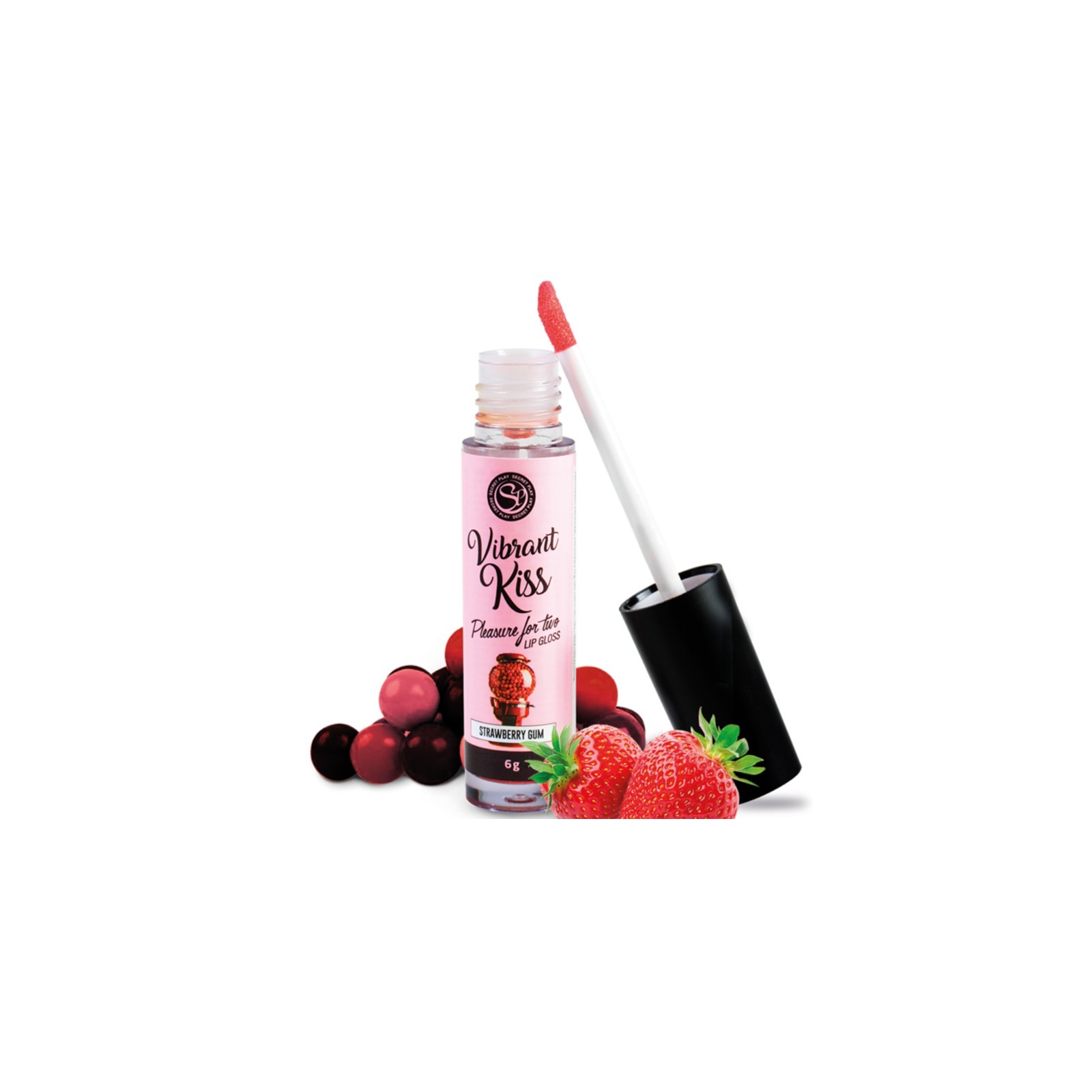 Secretplay Lip Gloss Vibrant Kiss Sabor Chicle De Fresa