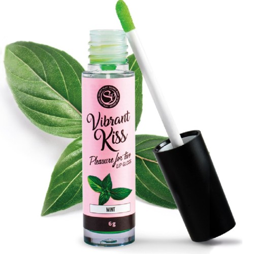 Secretplay Vibrant Kiss Mint Lip Gloss for Oral Fun