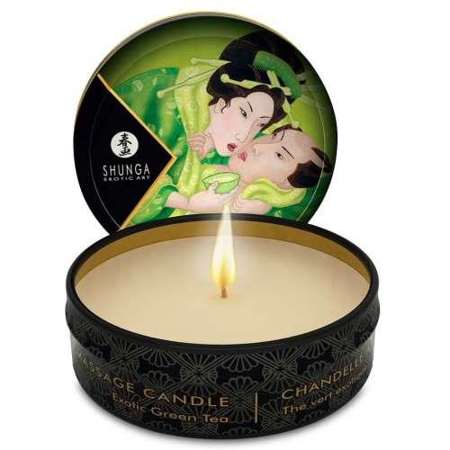 Shunga Mini Caress Massage Candle Green Tea 30 ml