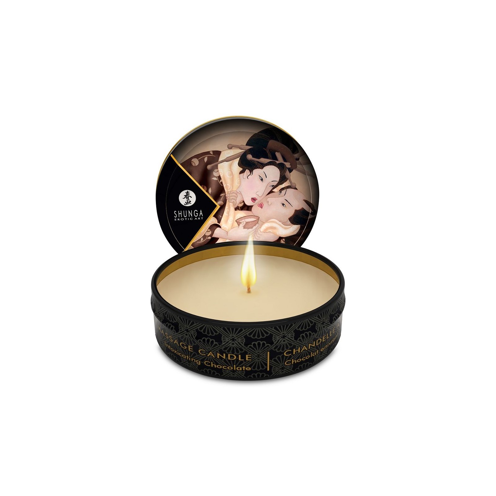 Shunga Mini Caress Massage Candle Chocolate