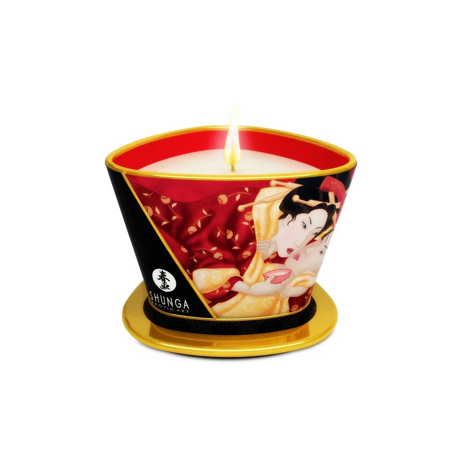 Shunga Mini Caress Candle - Strawberry and Cava