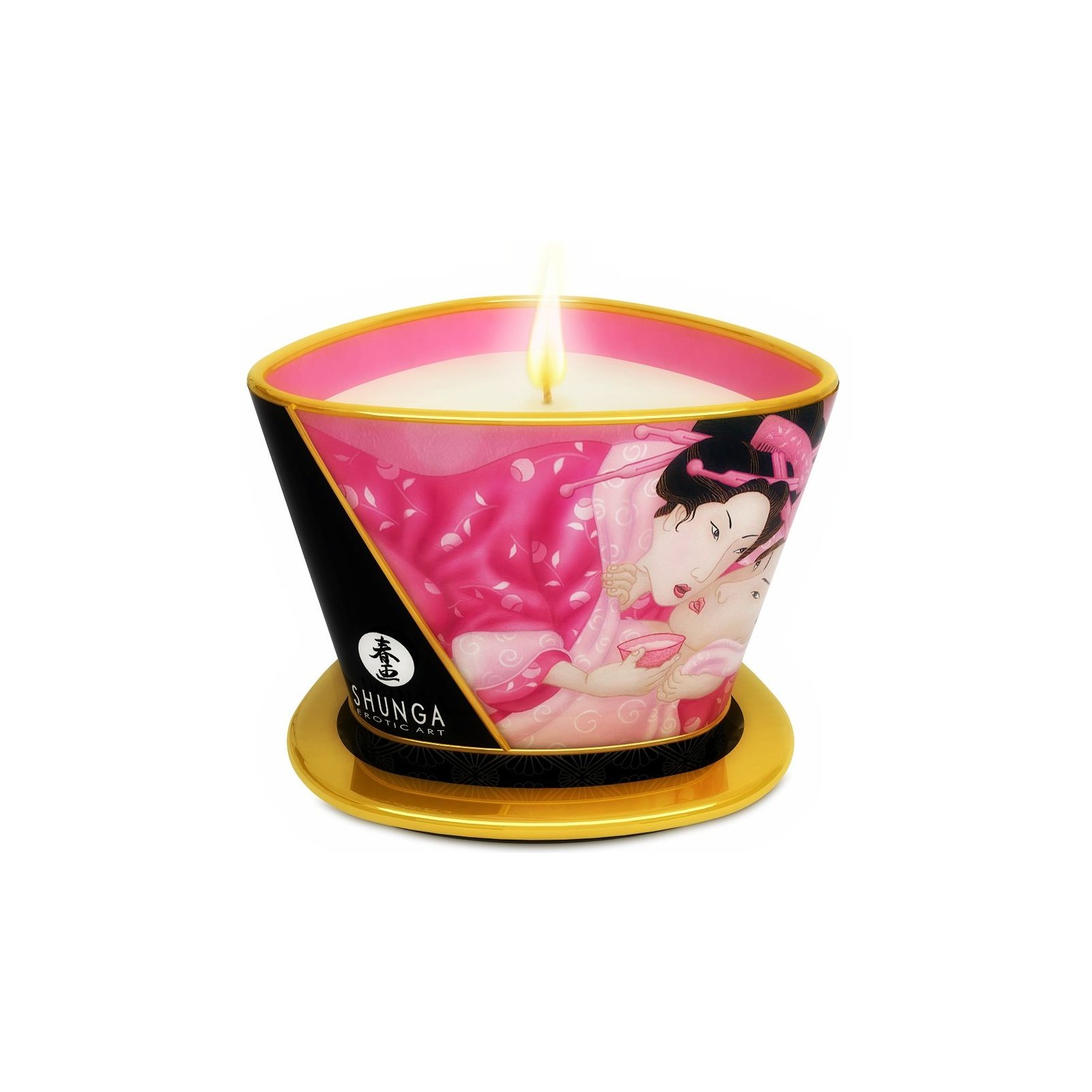 Shunga Mini Caress Candle Massage with Aphrodisiac Roses 170 Ml