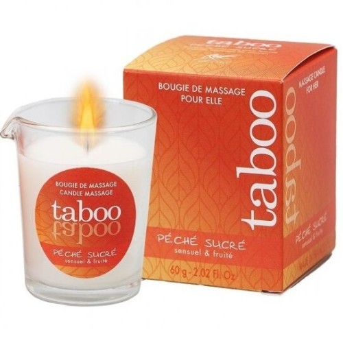 Taboo Massage Candle for Women with Nectarine Aroma