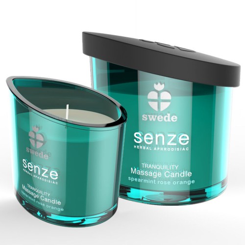 Senze Tranquility Massage Candle - Mint, Rose, Orange 50ml