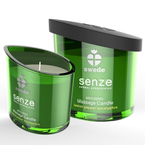 Senze Arousing Massage Candle Green