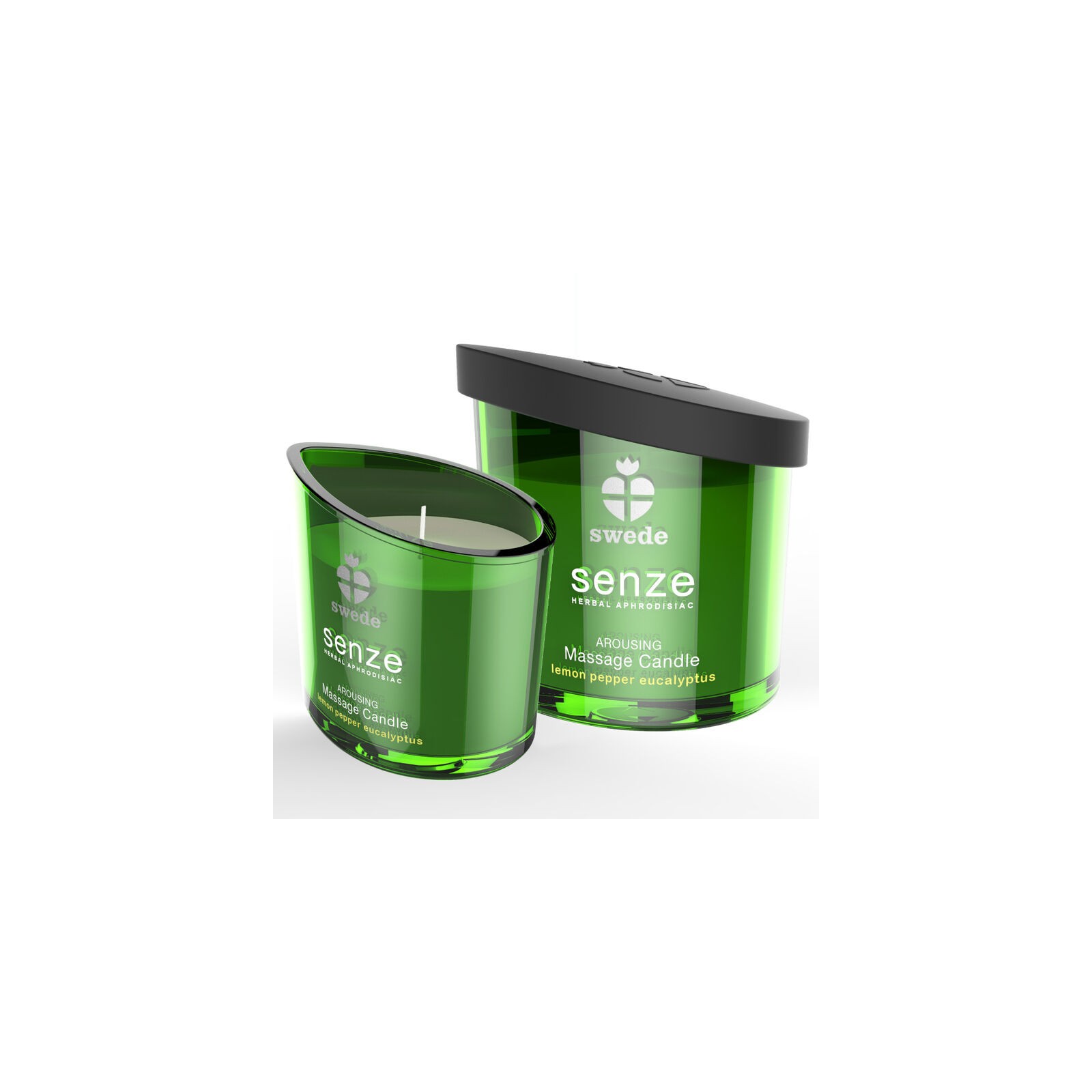 Senze Arousing Massage Candle Green