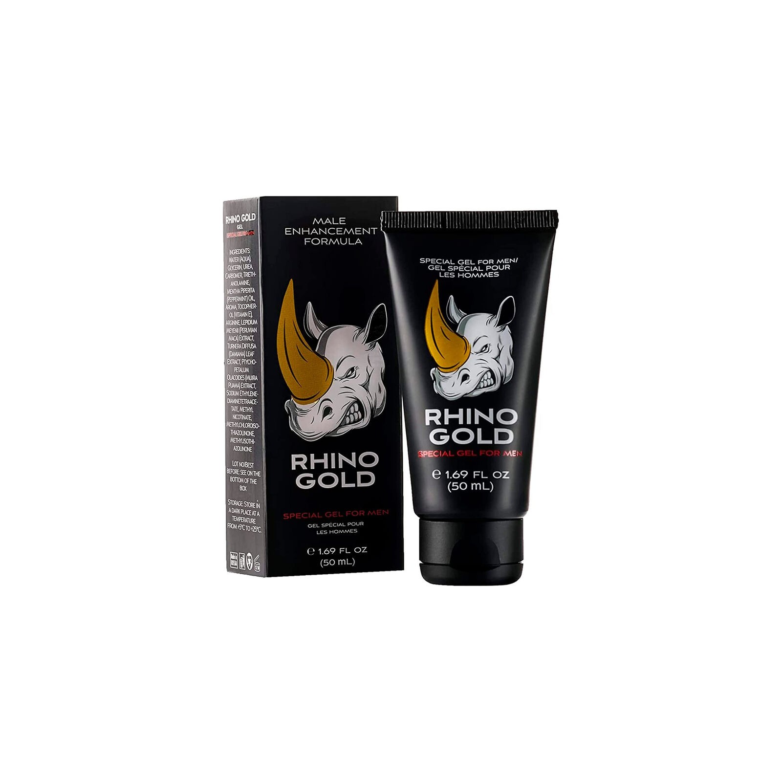 Gel Íntimo Rhino Gold para Hombres