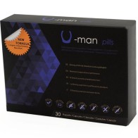 U-Virility Pills - Suplemento Natural para Aumento Masculino - 30 Cápsulas