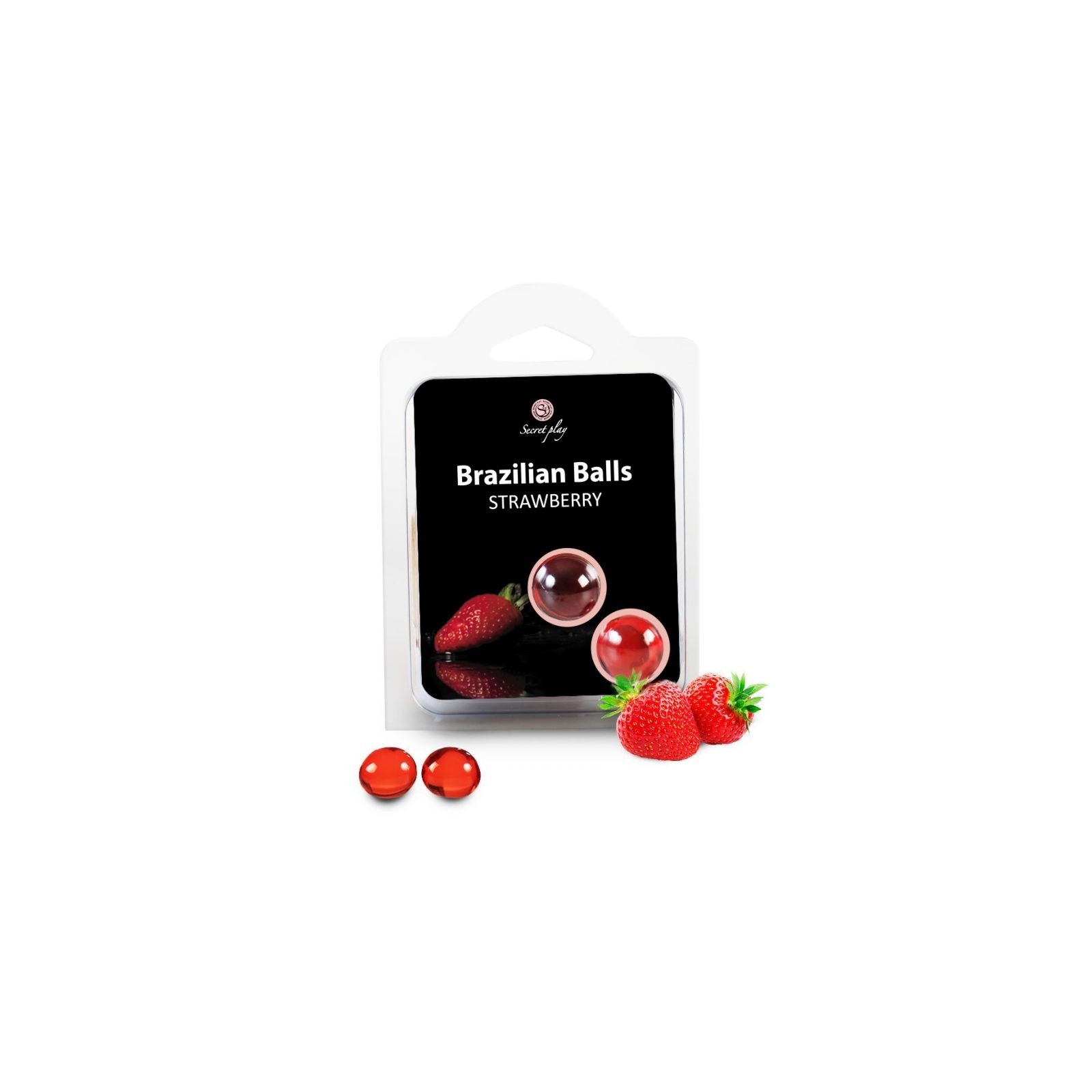 Secretplay Brazilian Balls - Strawberry Flavor Set of 2