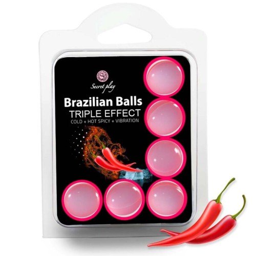 Secretplay Set of 6 Brazilian Balls - Unforgettable Sensations