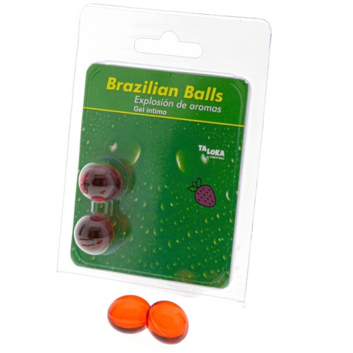 Brazilian Balls Strawberry Intimate Gel for Pleasure