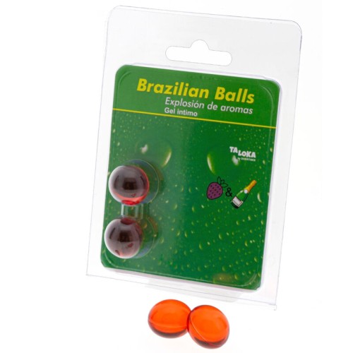 Brazilian Balls Intimate Gel Strawberries & Champagne