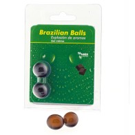 Brazilian Balls Intimate Gel Chocolate Flavor for Massages